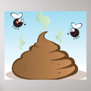 Stinkfarbener Kack Poster