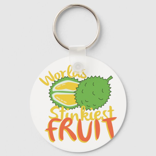 Stinkiest Frucht Schlüsselanhänger (Vorderseite)
