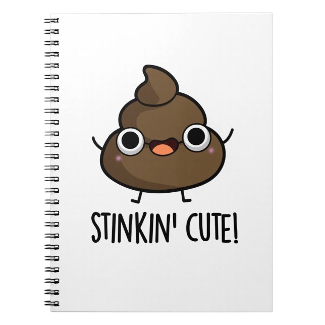 Stinkin Niedlich Funny Poo Pun Notizblock (Vorderseite)