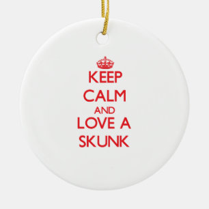 Stinktier Keramikornament