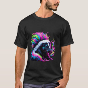 Stinktier Stinktiere Kunst malen T-Shirt