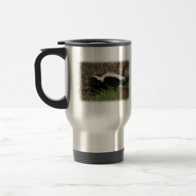 Stinktier-Verhalten-Reise-Tasse Reisebecher (Links)