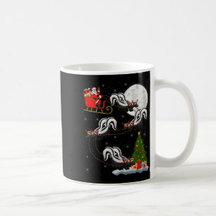 Stinktier Weihnachtsmann Schlitten Fliegend Lustig Kaffeetasse