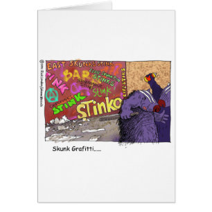 Stinktiers Graffiti Lustige Cartoon Geschenke & T-