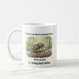 Stinkwanzen-Geschenke Lustige Braune Marmorierte B Kaffeetasse