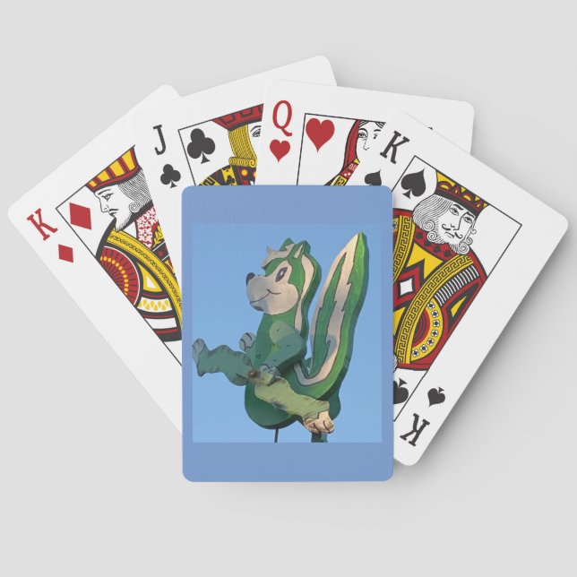 Stinky Pete Skunk 🦨 Whirligig Spielkarten (Rückseite)