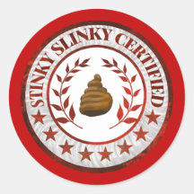 Stinky Slinky Certified RV Aufkleber