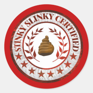 Stinky Slinky Certified RV Aufkleber