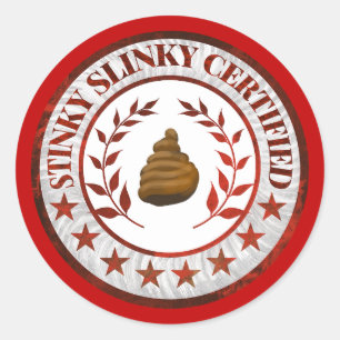 Stinky Slinky Certified RV Aufkleber