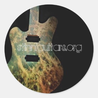 stinniguitars.org runder aufkleber