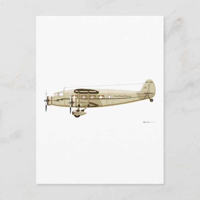 Stinson Airliner Model Postkarte (Vorderseite)
