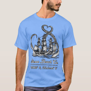 Stinson Beach CA Nautical Coordinators Boat Octopu T-Shirt