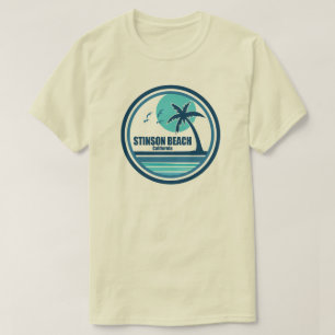 Stinson Beach Kalifornien Palme Vögel T-Shirt