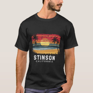 Stinson Beach Kalifornien Surfbrett Strand T-Shirt