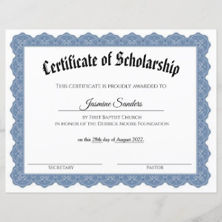 Stipendienbescheinigung