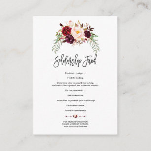 Stipendienfonds für das Handwerk Burgund Begleitkarte