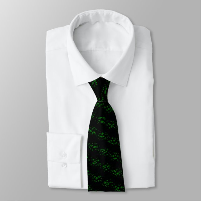 Stippled Green Krawatte (Gebunden)