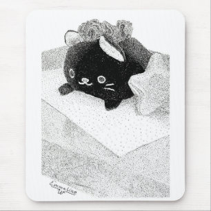 Stippled Kitty Maus Pad Mousepad