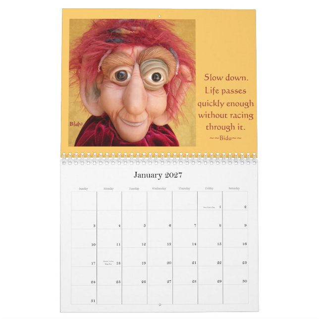 Stir Crazies 2012 Kalender mit Rat (Jan 2027)