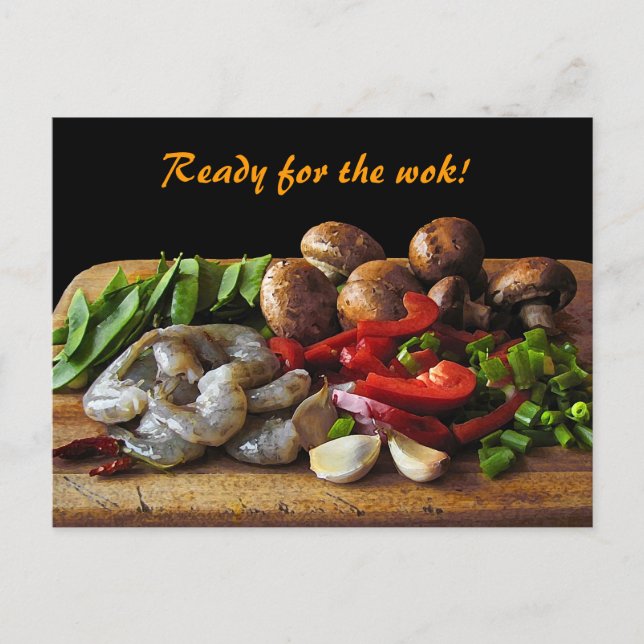Stir Fry Postkarte (Vorderseite)