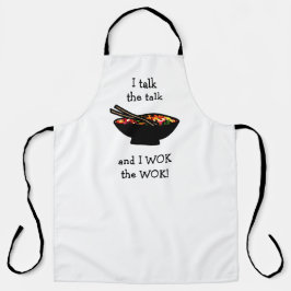 Stir-Fry Wok the Wok Funny Chinese Food Schürze