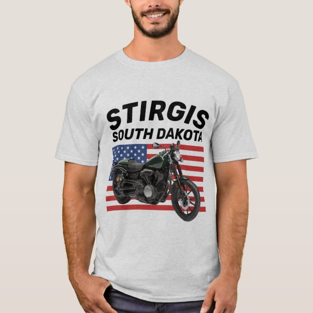 STIRGIS SD BIKER MOTORRÄDER-T - SHIRT (Vorderseite)