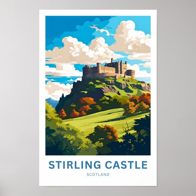 Stirling Castle Scotland Travel Print Poster (Vorne)