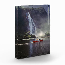 Stirling fällt in Milford Sound - Neuseeland Fotoblock