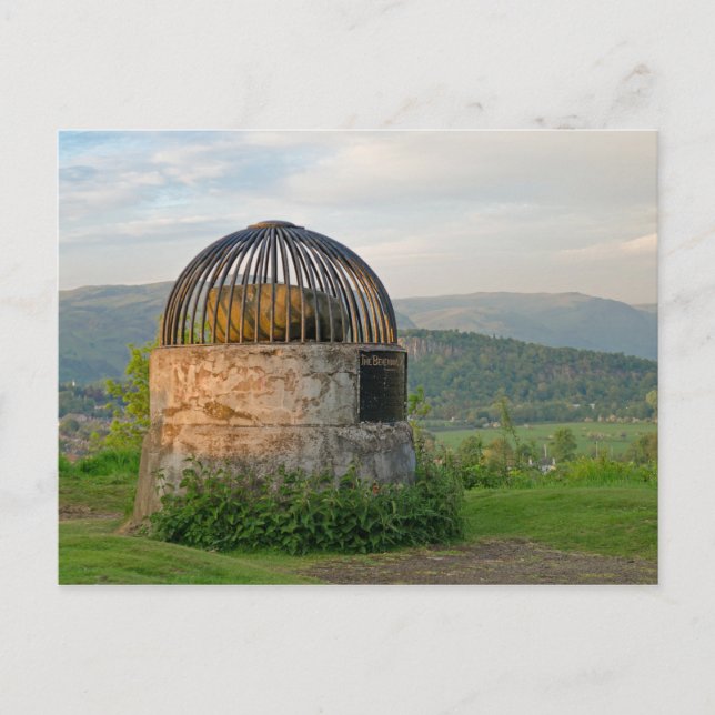 Stirling Scotland Beheading Stone Postkarte (Vorderseite)