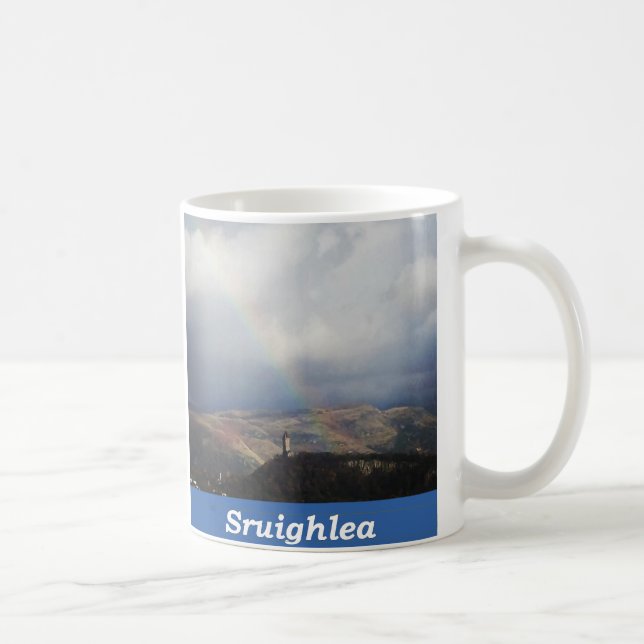 Stirling | Sruighlea Regenbogen über Wallfahrtskir Kaffeetasse (Rechts)