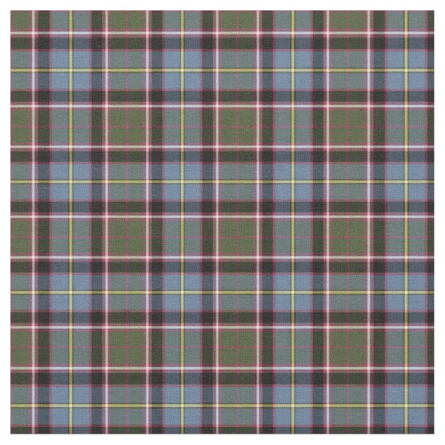 Stirling und Bannockburn Scotland District Tartan Stoff (Nahaufnahme)