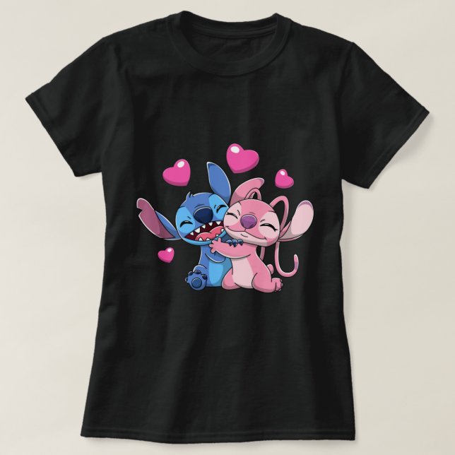 Stitch &amp; Engel Valentine 1 T-Shirt (Design vorne)