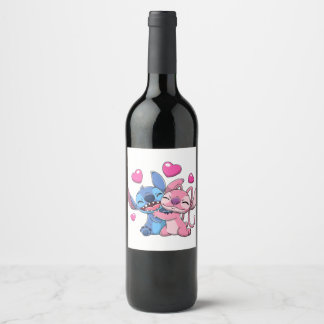 Stitch & Engel Valentine 1 Weinetikett