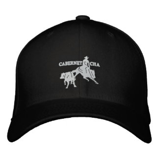 Stitch Cabernet CHA Noir Casquette Blanc Bestickte Kappe