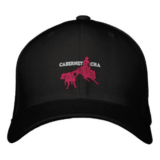 Stitch Cabernet CHA Noir Casquette Rose Bestickte Baseballkappe
