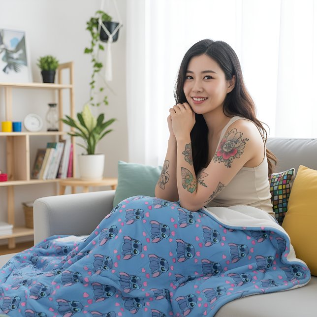 Stitch-Fleece-Decke Fleecedecke (Von Creator hochgeladen)