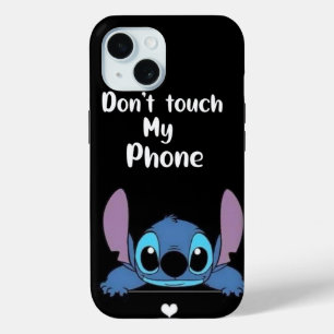 Stitch "Touch mein Telefon nicht" Witzige Warnung  Case-Mate iPhone Hülle