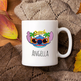 Stitch | Tropische Sonnenbrille Personalisiert Kaffeetasse