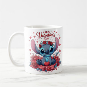 Stitch Valentinstag Kaffeetasse