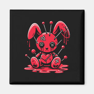 Stitched Bunny Rabbit Pastel Goth Anime Kawaii Got Magnet