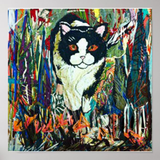 Stitched Cat Poster (Vorne)