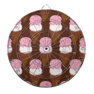Stitched-Neapolitan-Ice-Cream-Cones-2-DART-BOARD Dartscheibe