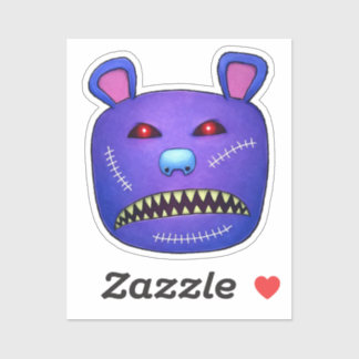 Stitched Nightmare Bear Aufkleber