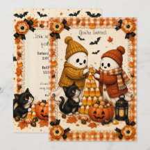 Stitched Spirits Cozy Ghosts & Candy Halloween