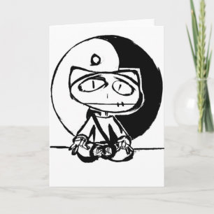 "Stitchlip meditierendes w Yin Yang" durch Levi G. Karte