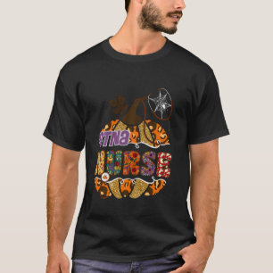 STNA-Krankenschwester Pflege Halloween-Kürbis Leop T-Shirt