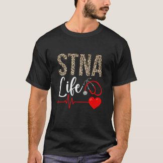 STNA Life State Geprüfte Pflegehelfer Leopard S T-Shirt