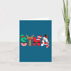 Stna-Weihnachtshemd staatlich geprüfte Pflegehelfe Karte