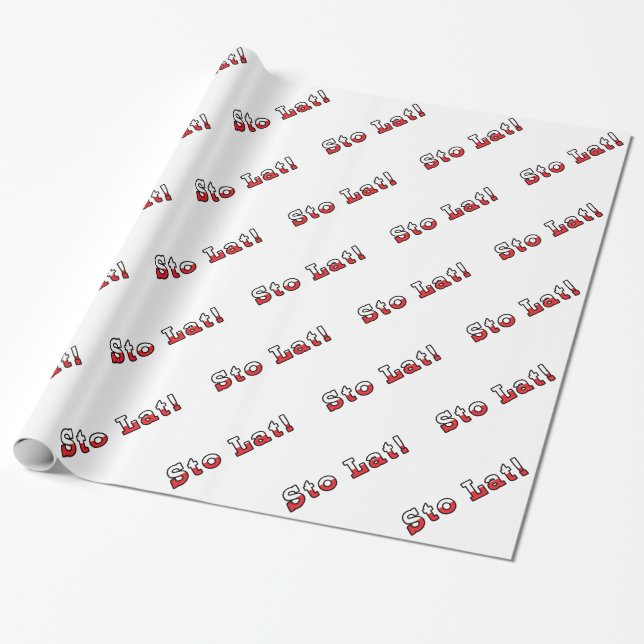 Sto Lat Geschenkpapier (Ungerollt)