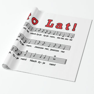 Sto Lat! Lied Geschenkpapier